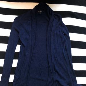 Express navy cardigan size xs